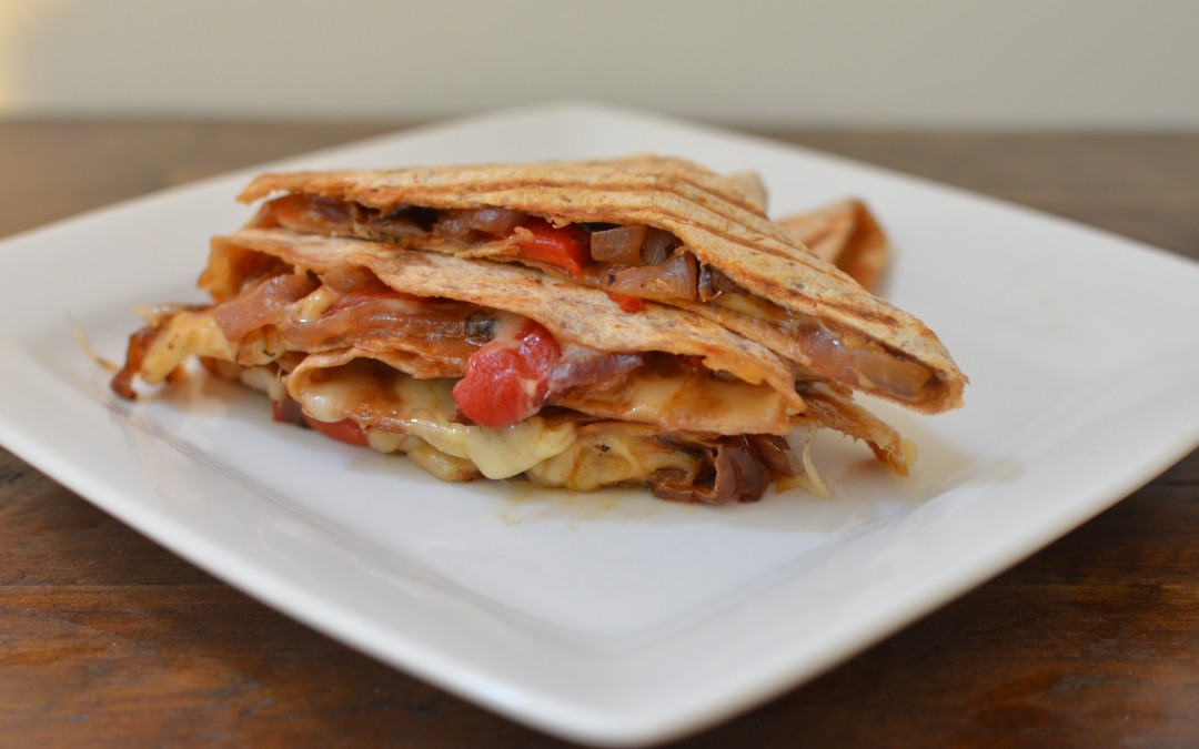Roasted Red Pepper Quesadilla